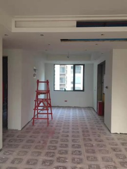 中南悦府156平米油工地实景拍摄