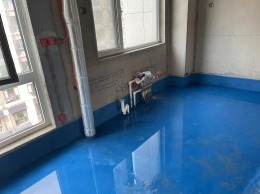 临沭壹号院防水闭水试验中