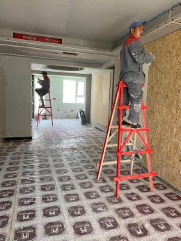 奥正诚园220平米在线施工木工工地实景